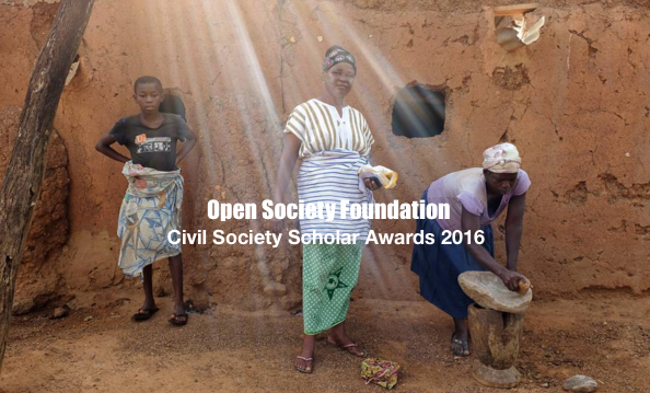 Open Society Foundation – Civil Society Scholar Awards 2016 (Up to $15,000)