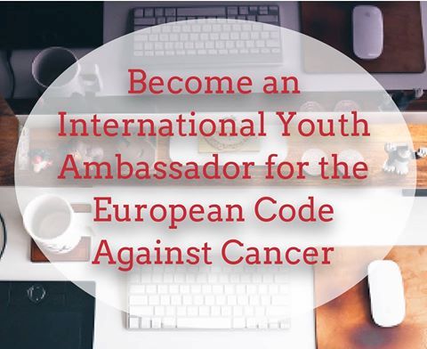 Become an International Youth Ambassador for the European Code Against Cancer