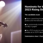 European Consortium for Political Research (ECPR) Rising Star Award 2023
