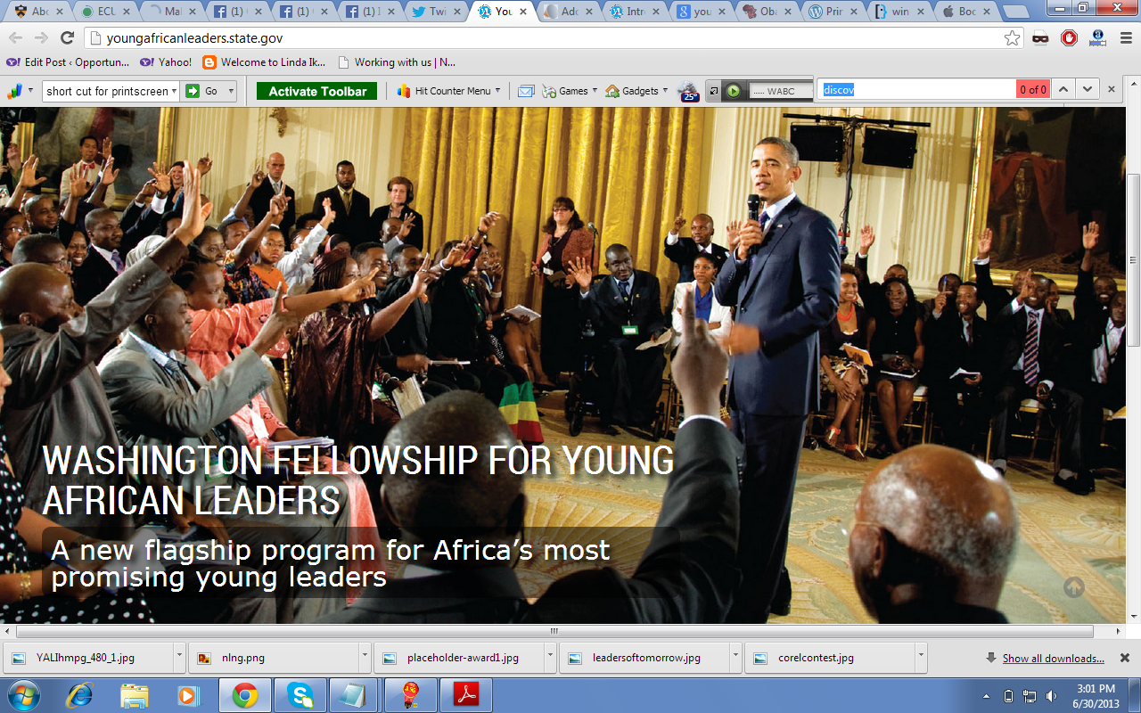President Obama Announces the Washington Fellowship for Young African Leaders