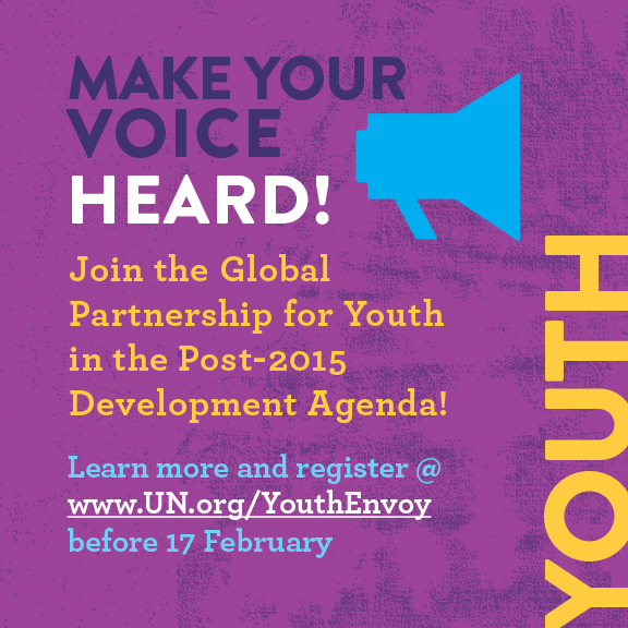 Apply to Join the Global Partnership for Youth in the Post-2015 Development Agenda