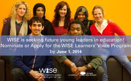 2014-2015 WISE Learners’ Voice  Program in Qatar and Spain (All Expenses Covered)!
