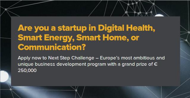 Next Step Challenge – International Competition for Startups (EUR 250,000 prize)