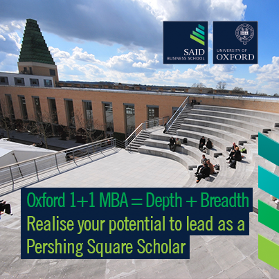 Saïd Business School – Oxford Pershing Square Graduate Scholarship 2015-2017