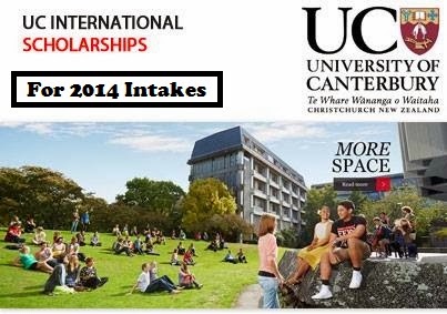 University of Canterbury Scholarship for International Students – New Zealand