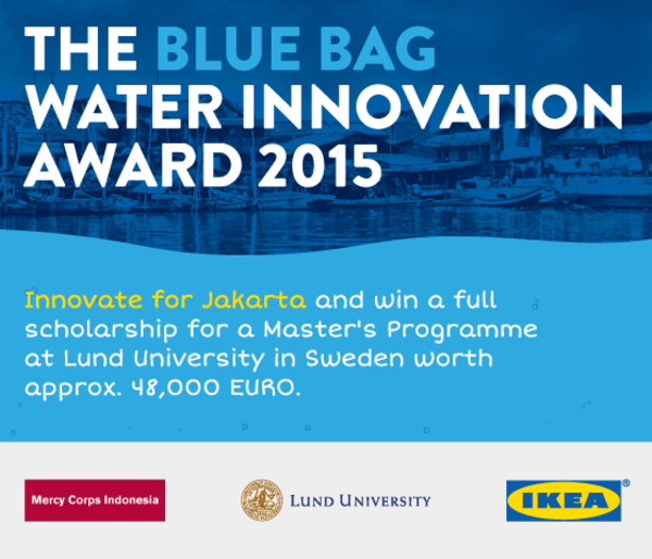 Blue Bag Water Innovation Award 2015 – Win a Full Scholarship to Study in Sweden