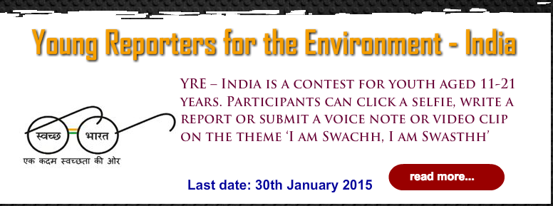 SAYEN Young Reporters for the Environment (YRE) Contest – India