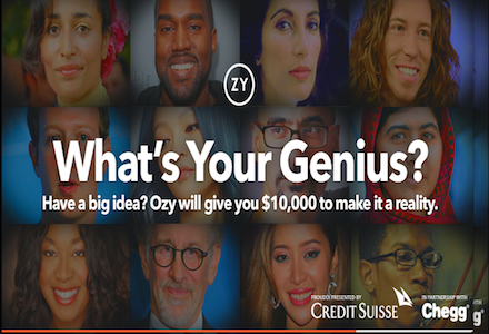 OZY Genius Awards Contest- $10,000 USD Award For College/University Students