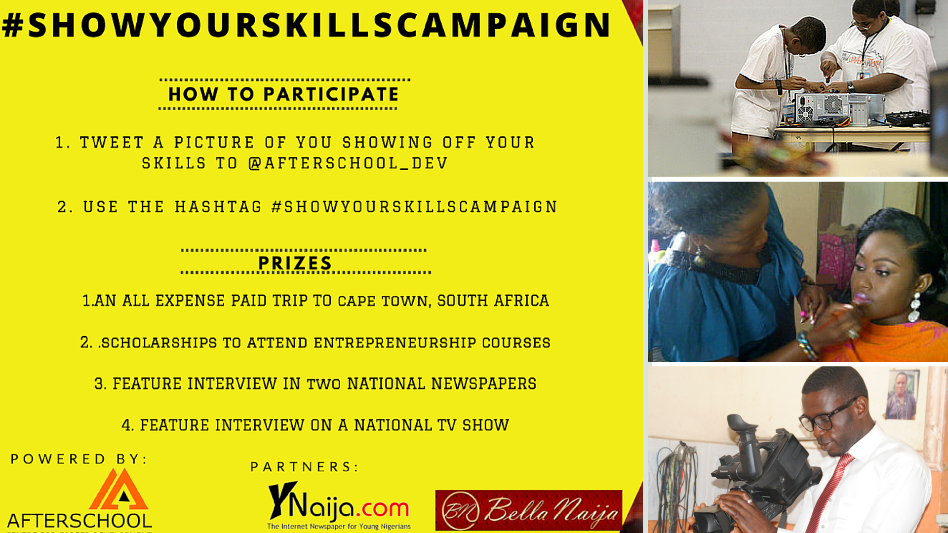 ACCD #ShowYourSkillsCampaign Photo Contest 2015 – Win a trip to Cape Town, South Africa (all-expenses-paid)