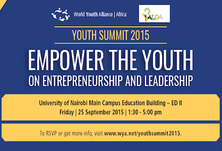 Apply to attend World Youth Alliance Africa Summit – Nairobi, Kenya