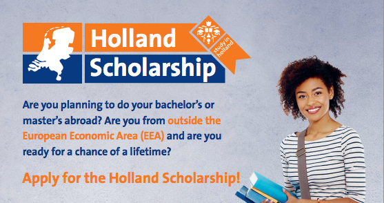 Holland Scholarship 2023/2024 for Bachelor’s or Master’s Study in the Netherlands (€5,000 grant