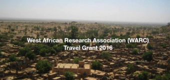 West African Research Association (WARC) Travel Grant Fellowship 2016 for African Scholars and Graduate students