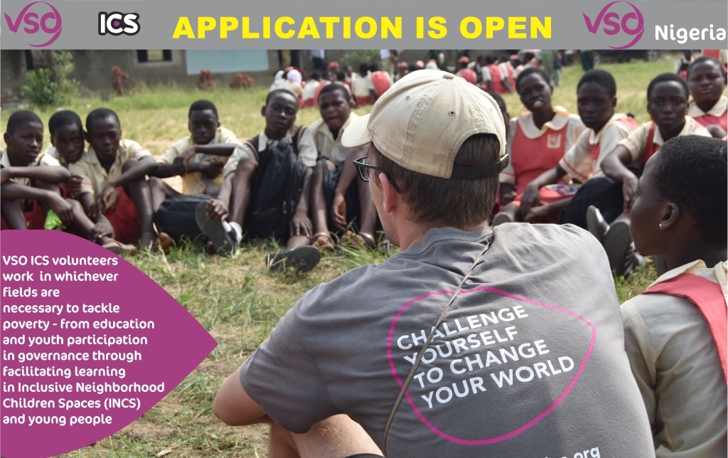 Apply for the 2016 Q4 VSO ICS Volunteering Programme (For Nigerians)