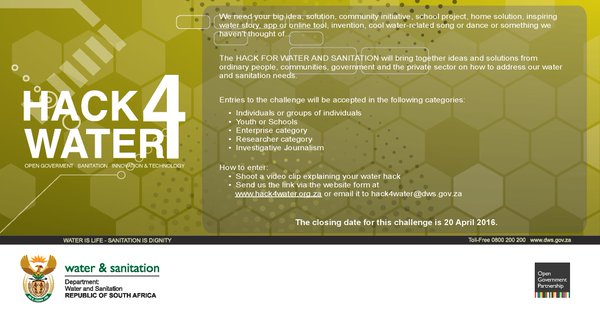 Submit Entries for the Hack4Water Contest