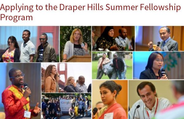 Draper Hills Summer Fellowship Program 2017
