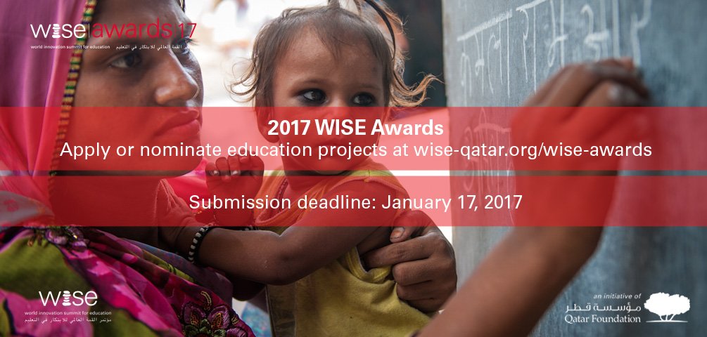 World Innovation Summit for Education (WISE) Awards 2017