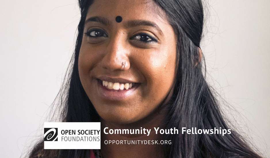 Open Society Community Youth Fellowships 2017 ($60,000 Award for Projects)