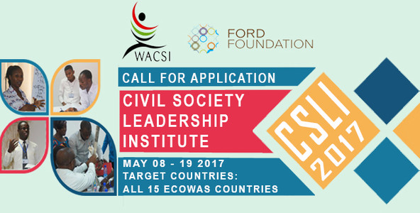 Call for Applications: Civil Society Leadership Institute 2017 in Accra, Ghana (fully-funded)