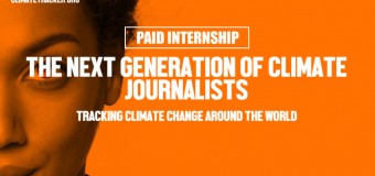 Climate Tracker Special Paid Fellowship 2017