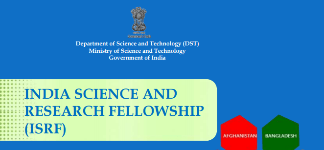 India Science and Research Fellowship Programme 2018-2019