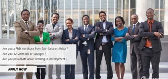 World Bank Group Africa Fellowship Program 2019 for PhD Students & Graduates