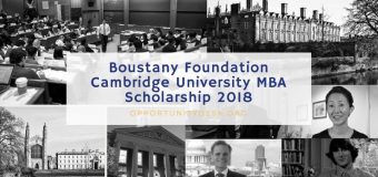 Boustany Foundation Cambridge University MBA Scholarship 2018