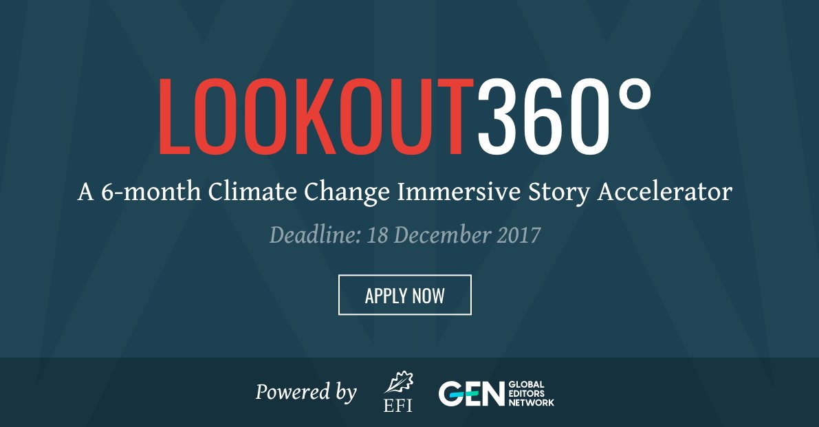 Lookout360° Climate Change Immersive Story Accelerator 2018 (Win a trip to Lapland, Finland)