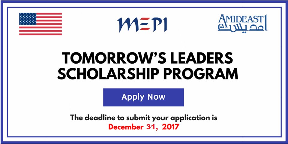 US-MEPI Tomorrow’s Leaders Scholarship Program 2018 (Fully-funded to Study in the US)
