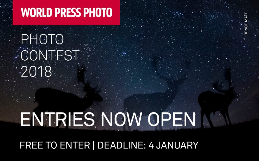 World Press Photo Contest 2018 (Win a trip to the Festival in Amsterdam + €10,000)