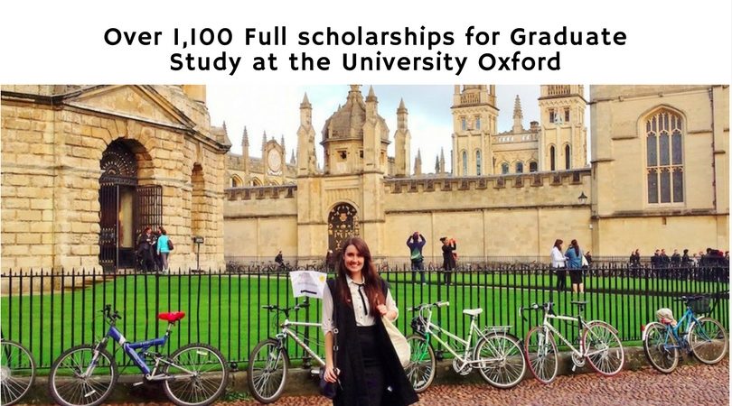 Over 1,100 Full scholarships for Graduate Study at the University Oxford |  Opportunity Desk