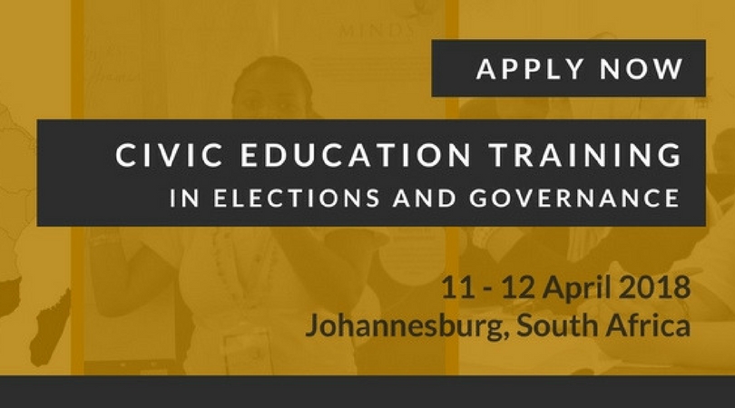 Apply for MINDS 2018 Southern Africa Regional Civic Education Workshop (Fully-funded to South Africa)