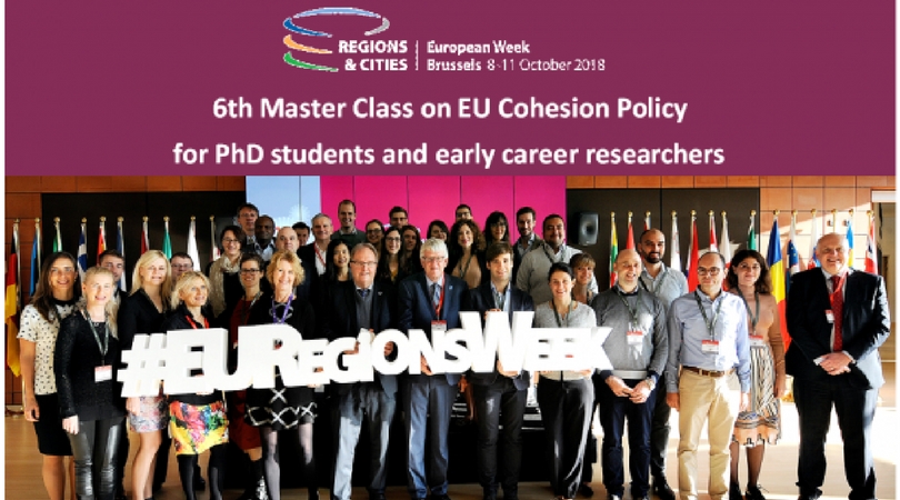 EU Regions Week 2018 Master Class on EU Cohesion Policy for PhD Students and Early Career Researchers (Fully-funded)