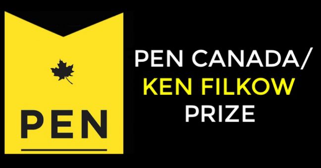 Call for Nominations: PEN Canada/Ken Filkow Prize 2018