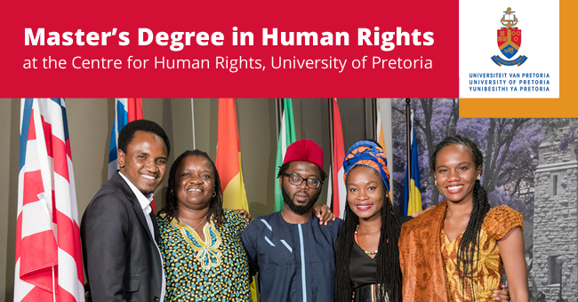 Scholarships for Master’s in Human Rights & Democratisation in Africa 2018 at the Centre for Human Rights