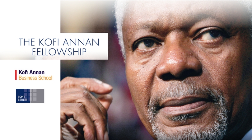 Kofi Annan Fellowship for Emerging leaders from Developing Countries to Study at ESMT Berlin 2018/19