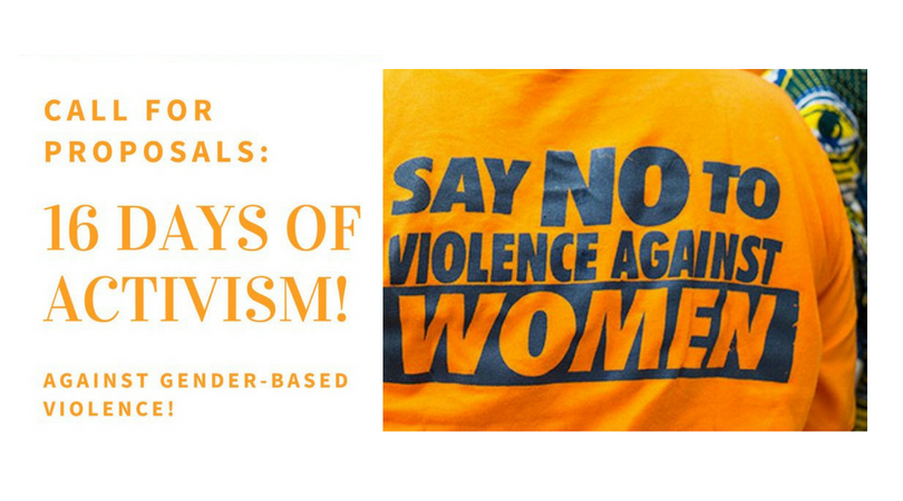 Call for Proposals: AWDF 16 Days of Activism Against Gender-Based Violence 2018