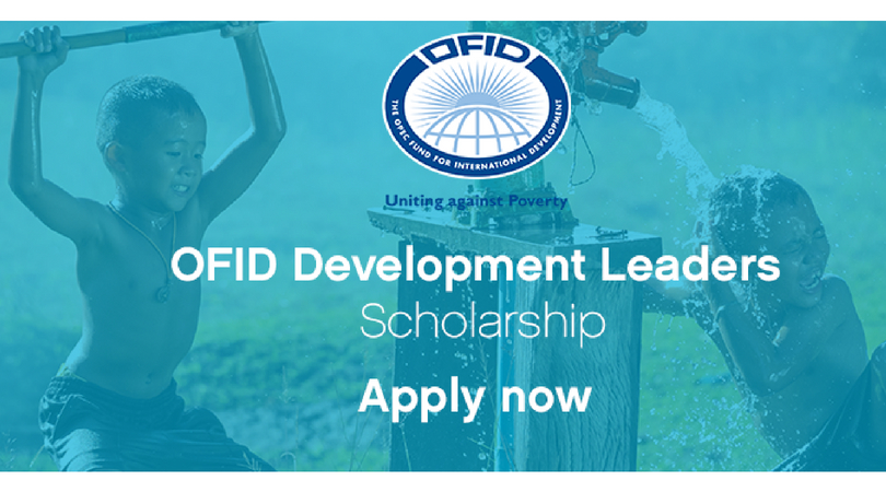 OFID Development Leaders Scholarship 2018 to attend One Young World Summit in the Hague