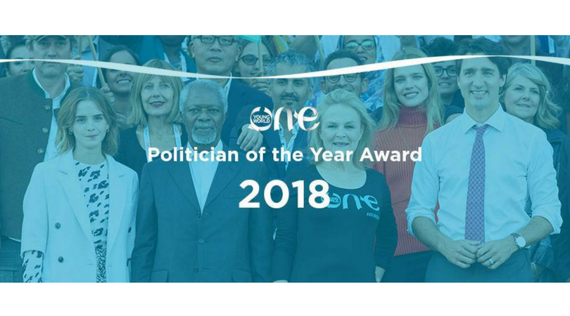 One Young World Politician of the Year Award 2018