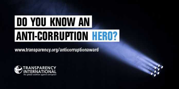 Transparency International Anti-corruption Award 2018