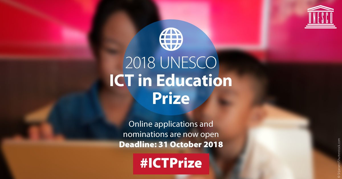 UNESCO King Hamad Bin Isa Al-Khalifa ICT in Education Prize 2018
