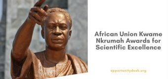 African Union Kwame Nkrumah Awards for Scientific Excellence (AUKNASE) 2020 (up to $100,000)