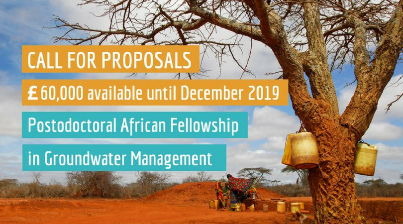 REACH African Postdoctoral Fellowship in Groundwater Management 2018 (Up to £60,000 of funding)