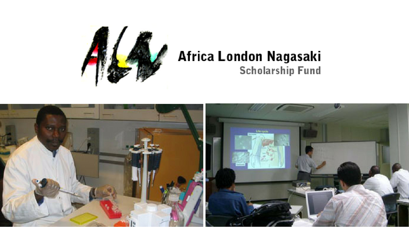 Africa London Nagasaki (ALN) Scholarship Fund 2019/20 for African Scientists to Study in the U.K. or Japan