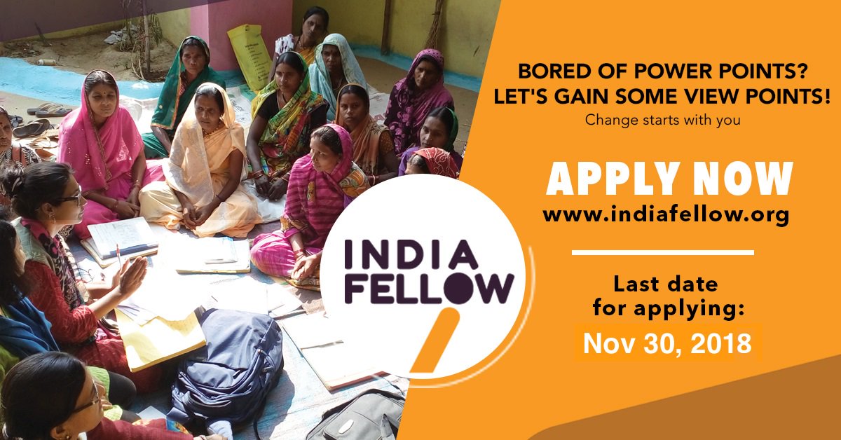 India Fellow Social Leadership Program 2019 for Young Indians
