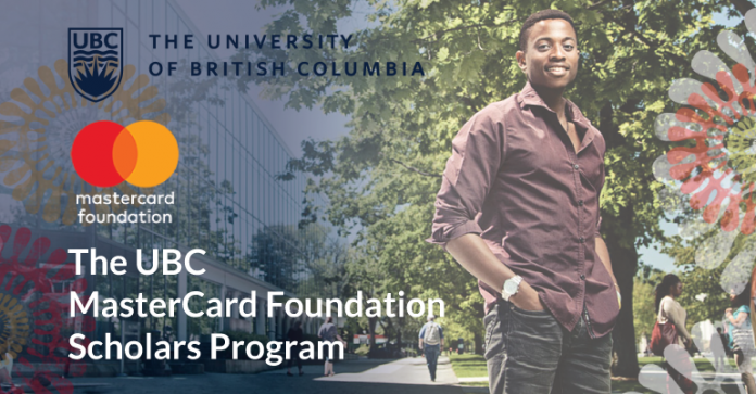 Mastercard Foundation Scholars Program 2020/2021 at the University of British Columbia (Fully-funded)