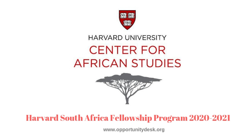 Harvard South Africa Fellowship Program 2020-2021 (Fully-funded)