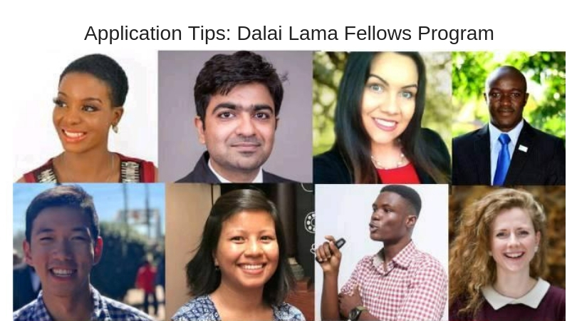 Tips for applying to the Dalai Lama Fellowship Program for Emerging Leaders – Alumni share Experiences!
