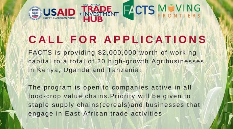 FACTS Moving Frontiers Programme 2019 for Agribusinesses (Up to $2,000,000)