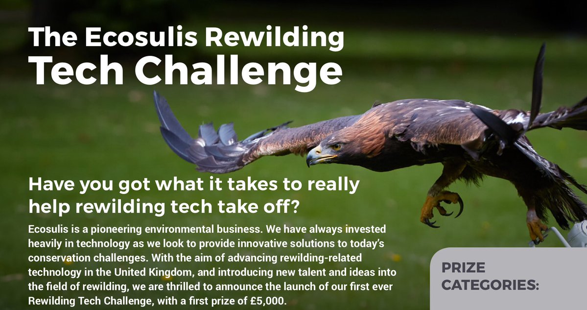 Ecosulis Rewilding Tech Challenge 2019 (£5,000 prize)