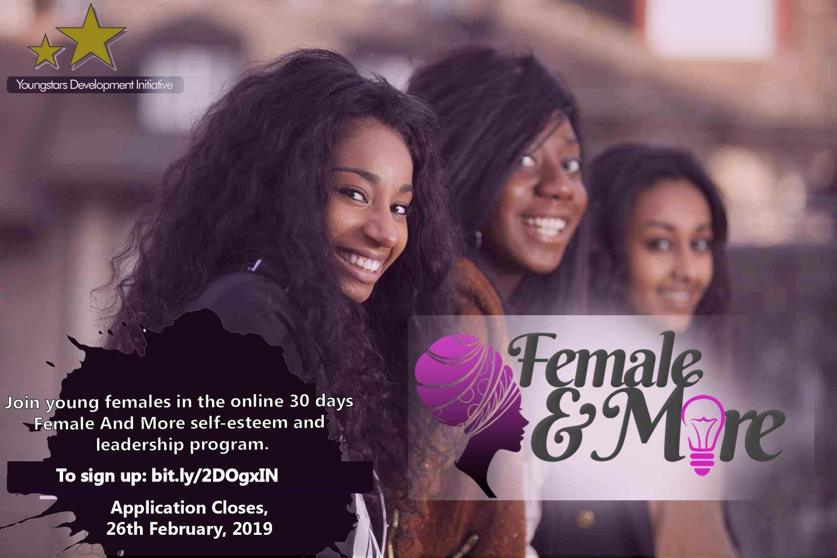 Female And More (FAM) Self-esteem and Leadership Programme 2019 International Women’s Day Edition
